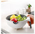 Double Drain Basket Bowl Washing Kitchen Strainer - Minihomy