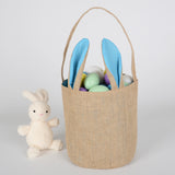 Easter Bunny Ear Gift Bag - DIY Candy Basket for Easter - Minihomy