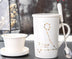 Creative cup ceramic with lid spoon tea cup filter - Minihomy