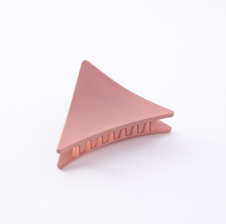 Medium wild color matte triangle hair clips