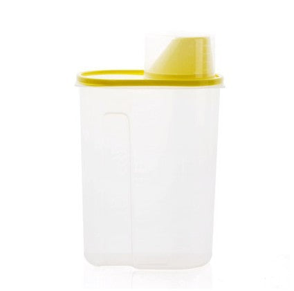 Plastic sealed tank kitchen large food storage tank five grain canisters with covered collection box - Minihomy