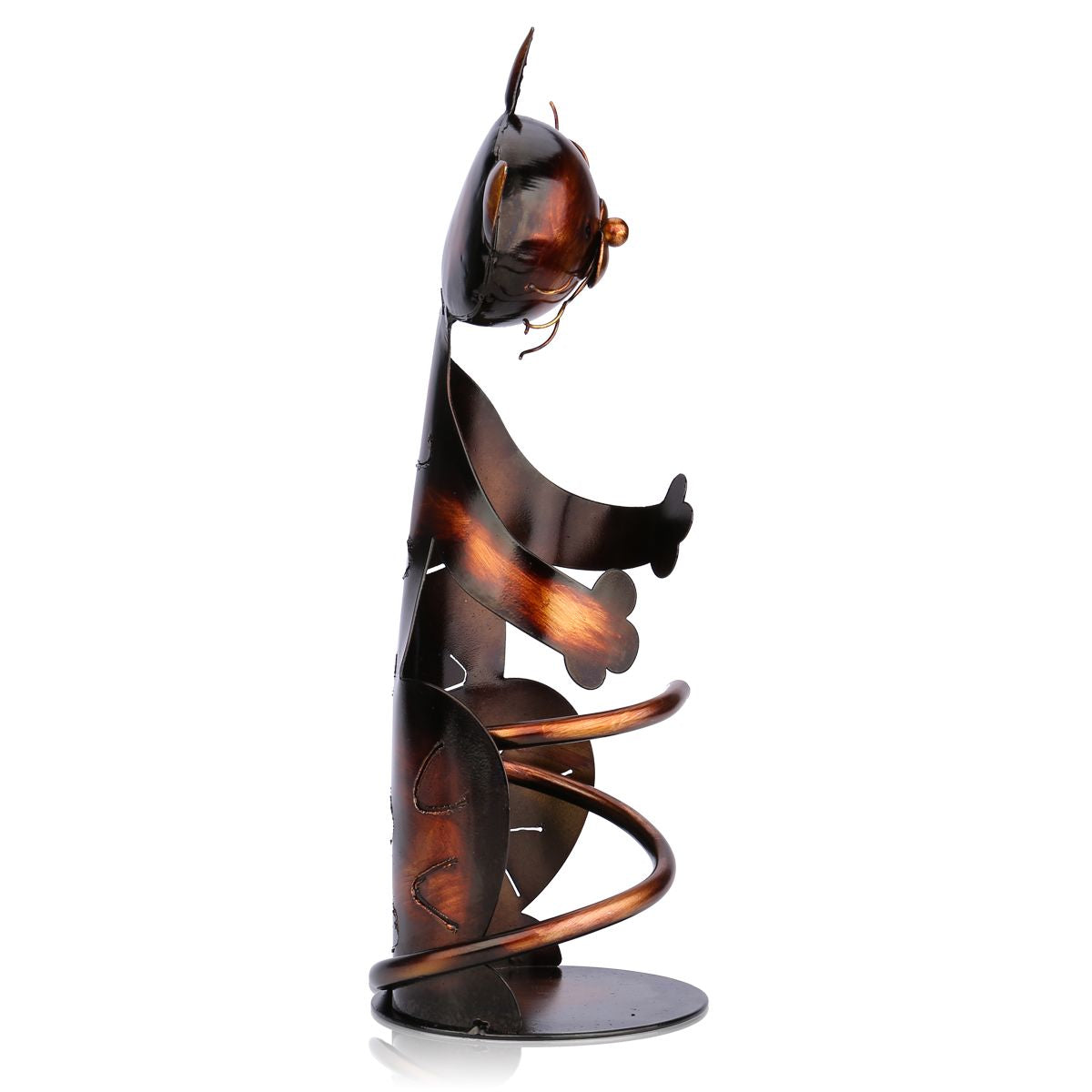 Iron Sculpture Cat Shaped Wine Holder Wine shelf - Minihomy