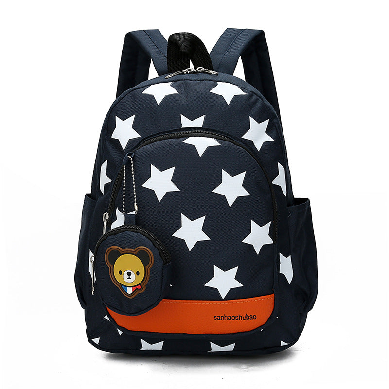 Star cartoon package kindergarten men and women baby bag in the big class 3-4-5 years old children backpack cross-border