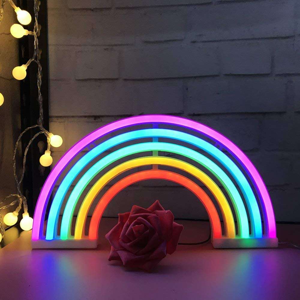 LED wall hanging rainbow neon - Minihomy