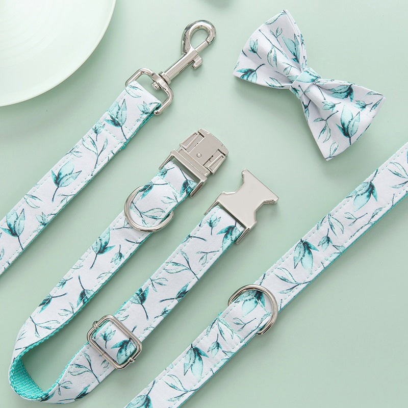 Small leaf dog collar leash - Minihomy