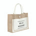 Jute button tote