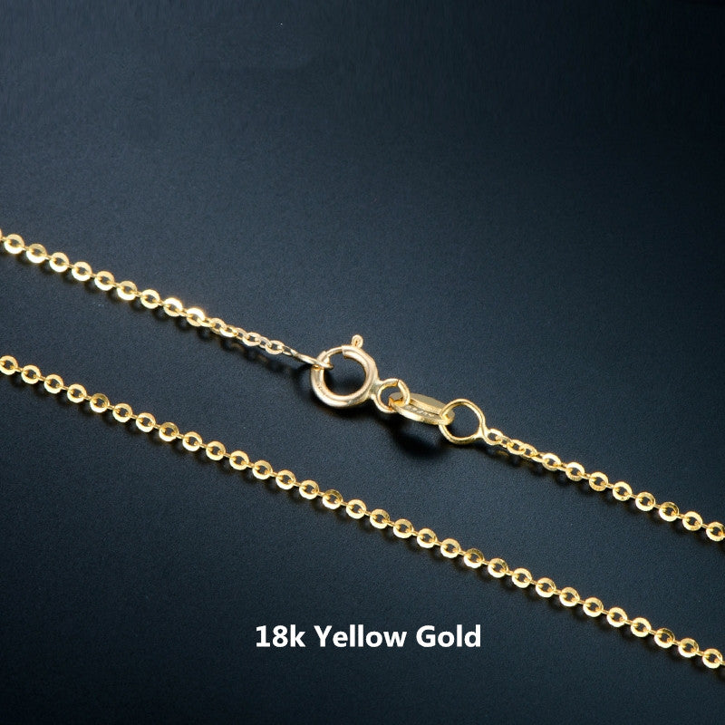 18k Gold Adjustable Chain Clavicle O-chain