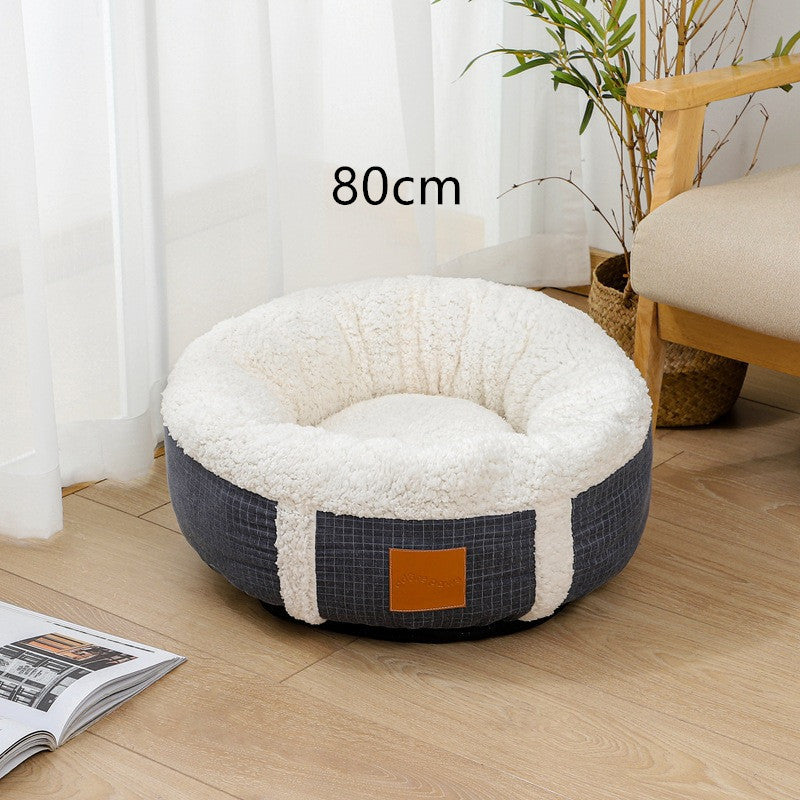 Winter Super Soft Warm Wool Kennel Pet Bed Lamb - Minihomy