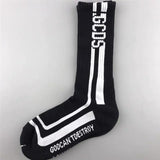 Pure cotton high-top letter socks