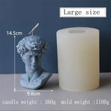 David Head Candle Mould Home Decoration Decoration - Minihomy