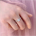 Simulation Moissanite Dove Egg Diamond Ring Female Ring