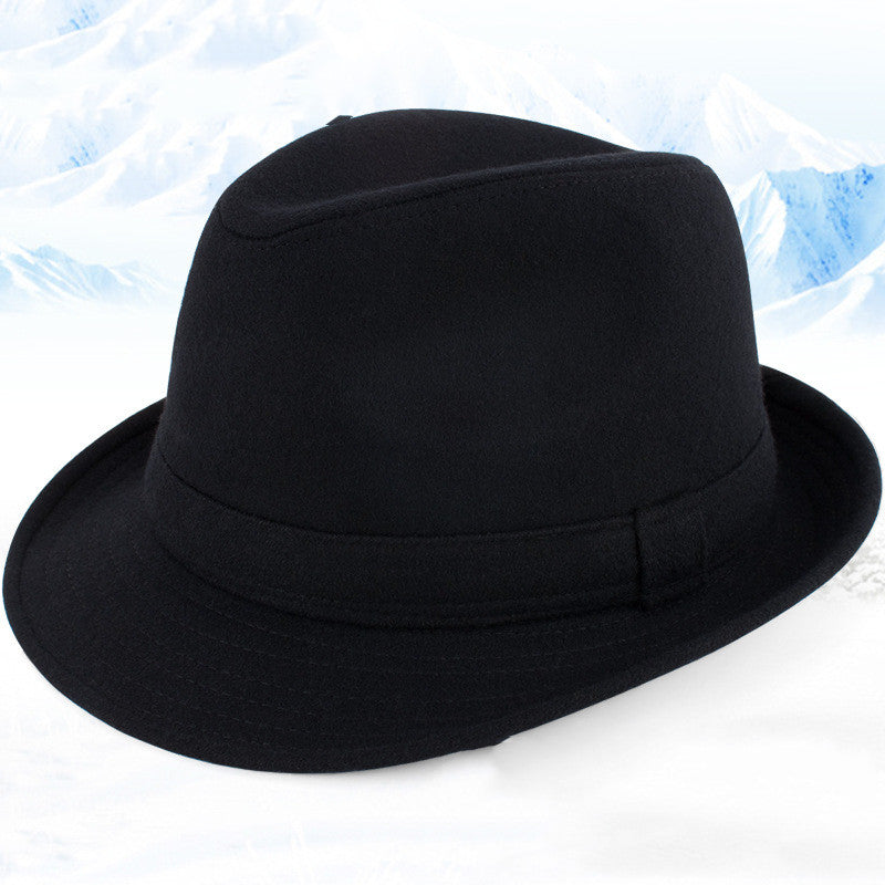 Autumn And Winter Men's Top Hat Woolen Hats