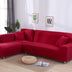 L-Shaped Sofa Solid Color High Elastic All-Inclusive Sofa Cover - Minihomy