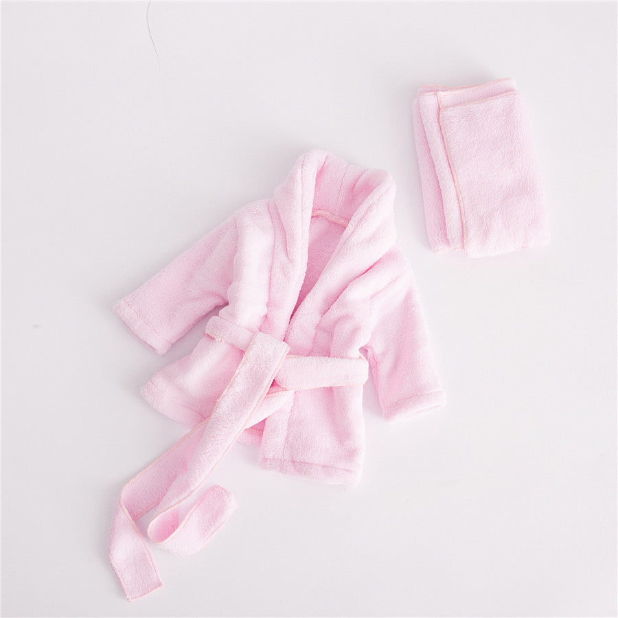 Baby Bathrobes Bath Towel Solid Color Warm