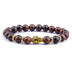 Buddha Head Elastic Charm Beads Gemstone Bracelet - Minihomy