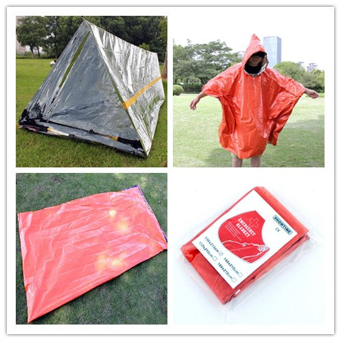 PE Aluminum Film Thermal Insulation Windproof And Cold Resistant Emergency Sleeping Bag