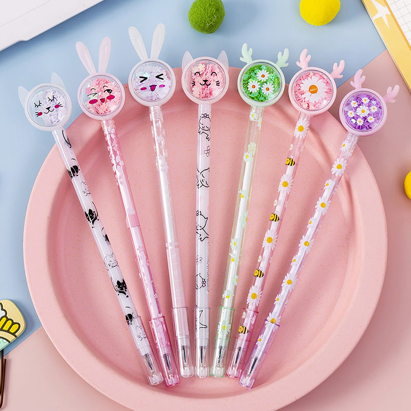 Cute Tutu Sequin Gel Pen Study Stationery - Minihomy