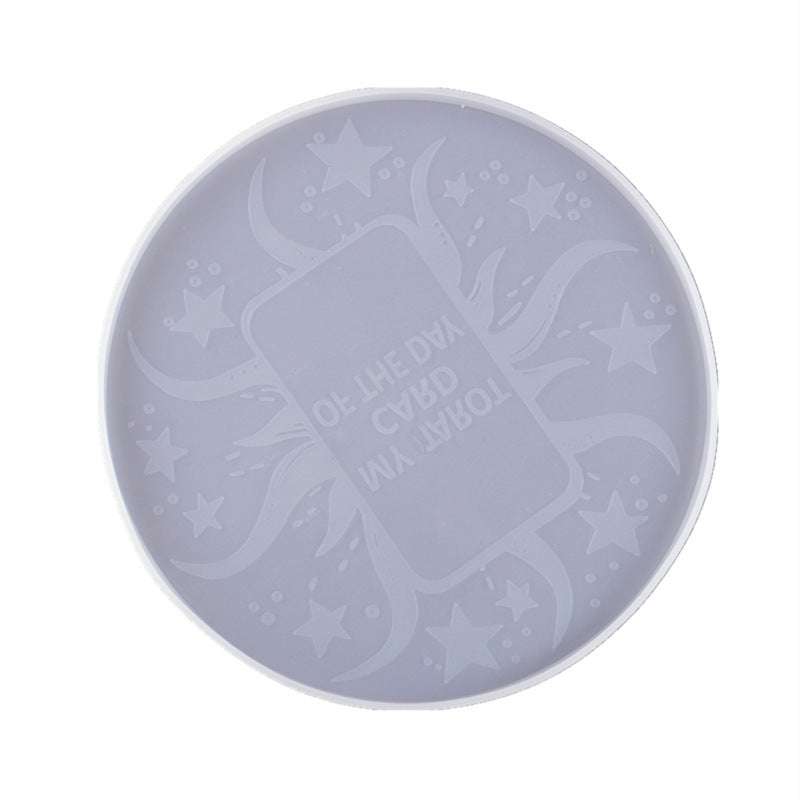 Epoxy Tarot Card Divination Silicone Mold, Constellation Compass Astrology Board Mold Coaster