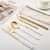 7-piece Set Of Creative Titanium-plated Environmentally Friendly Portable Tableware