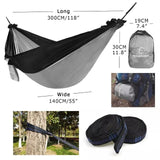 Backpacking Hammock - Portable Nylon Parachute Outdoor Double Hammock - Minihomy