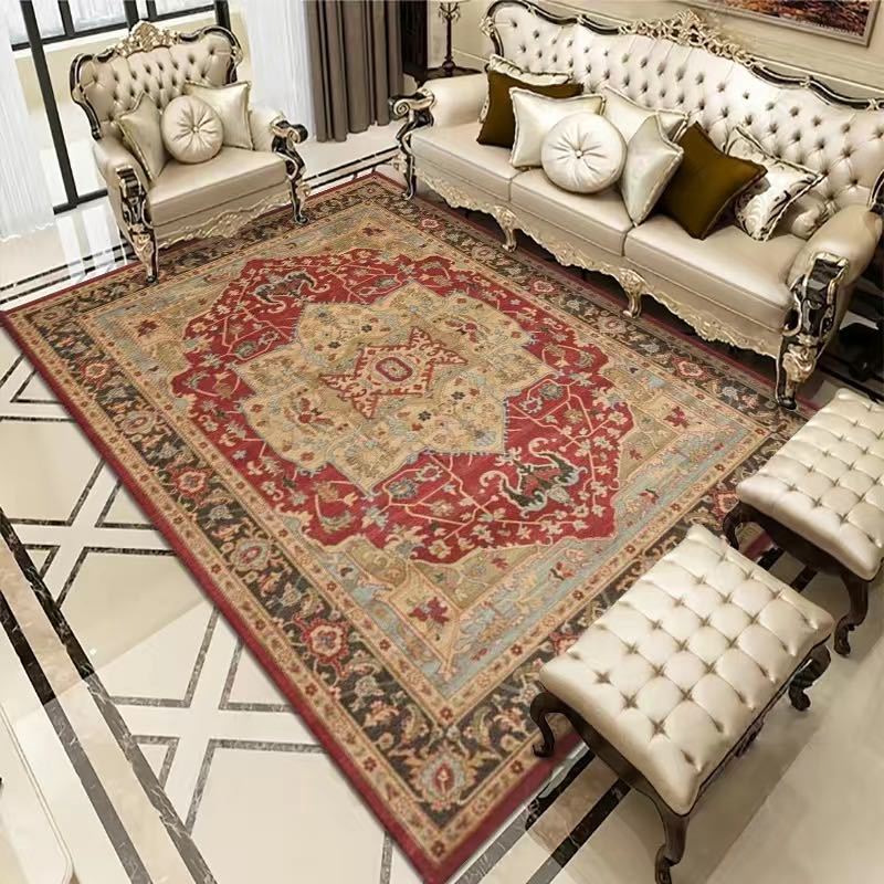 Vintage Bohemian Carpet for Living Room Rectangle Area Rugs Persian Style