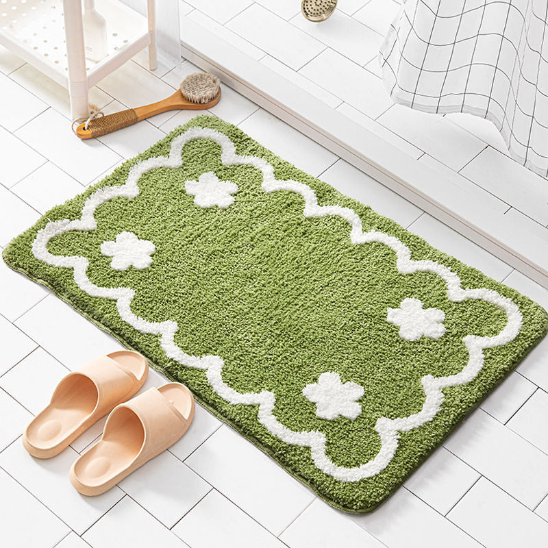 Bathroom Floret Carpet Flower Area Rugs Anti Slip - Minihomy