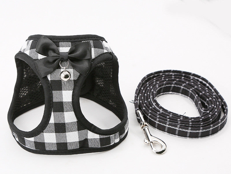 Cat Chain Traction Rope Set Chest Harness Cat Collar Dog Leash