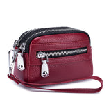 Ladies Mini Double Zipper Multifunctional Coin Purse