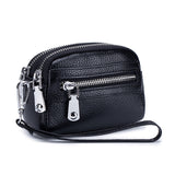 Ladies Mini Double Zipper Multifunctional Coin Purse