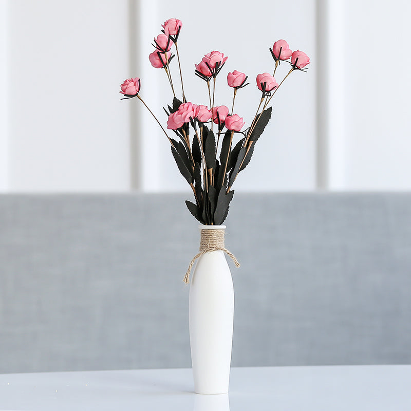 Modern And Simple Artificial Flowers Home Accessories Ceramic Vases