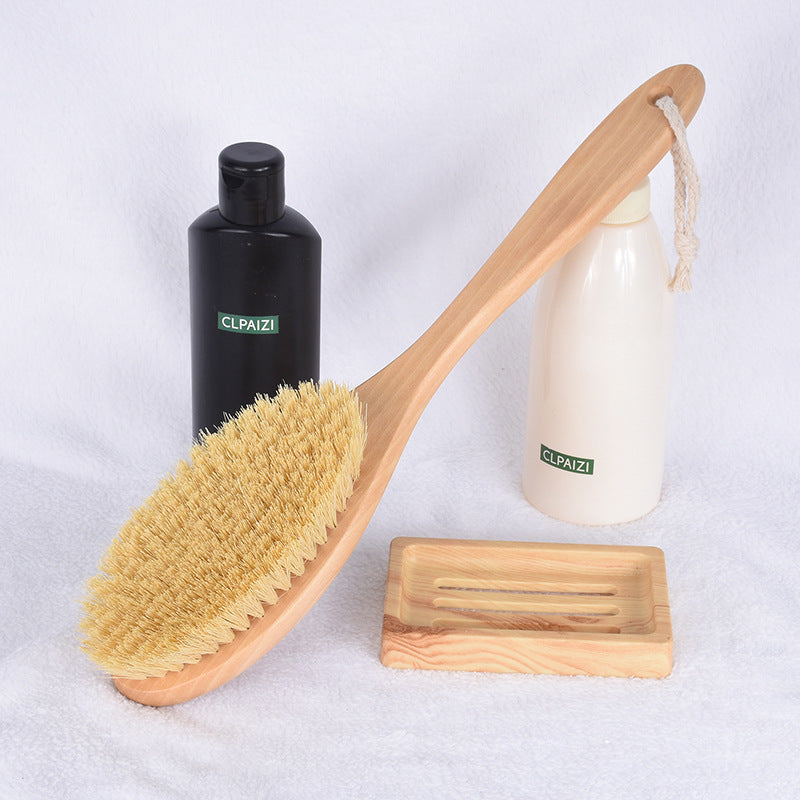 Plant Hemp Fiber Wool Log Massage Body Brush