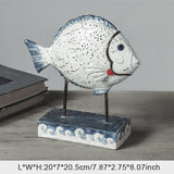 Nordic Resin Desktop Decoration American Countertop Home Fish Decoration Decoration Living Room Study Bedroom - Minihomy