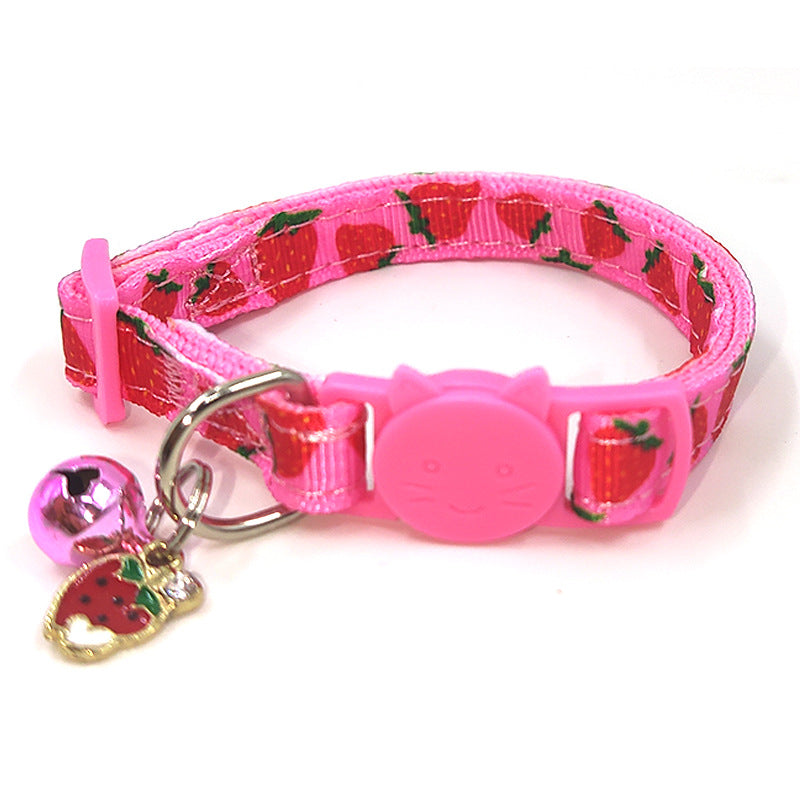 Pet Print Bell Cat Collar Cat Strap - Minihomy