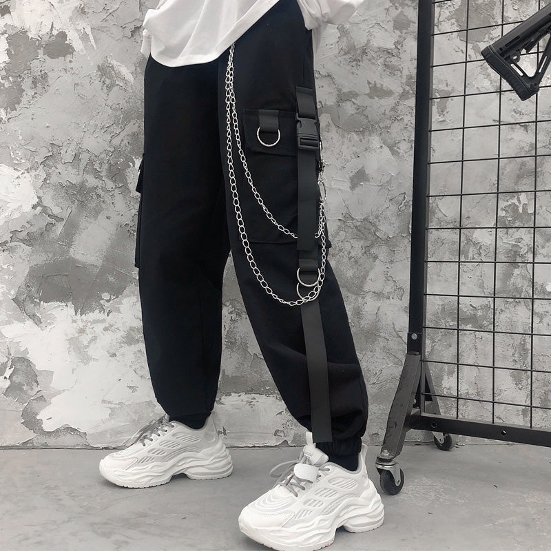 High Street Hip-hop Loose-fitting Cargo Slacks - Minihomy