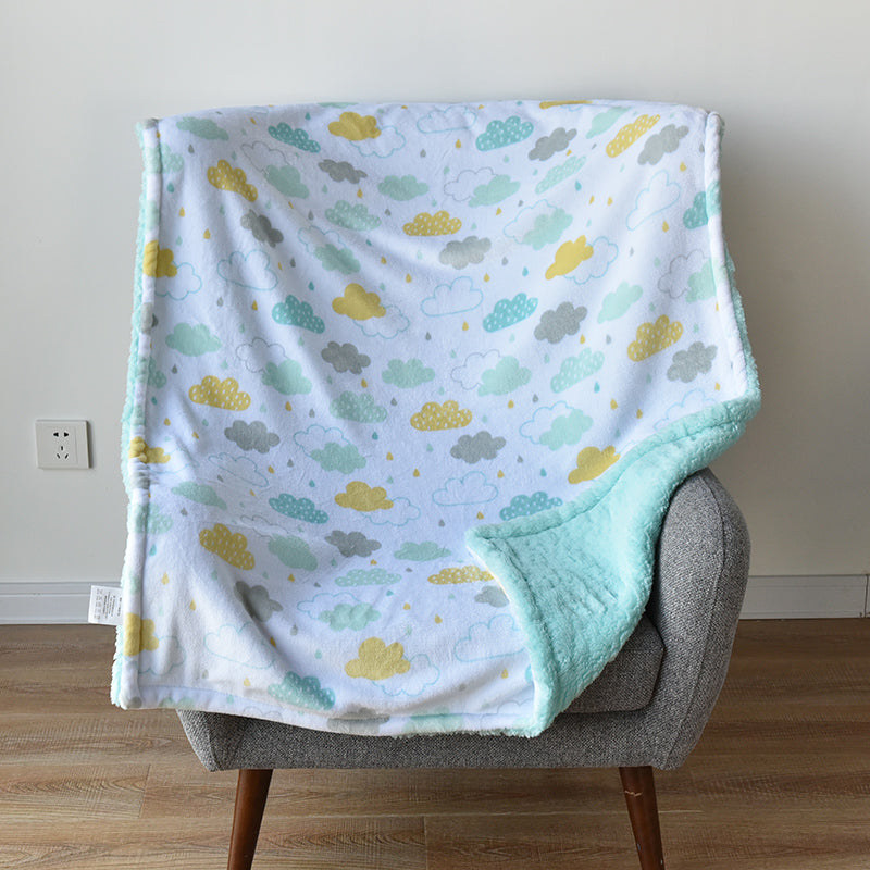 Baby Flannel Shawl Blanket