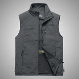 Vest With Many Pockets Autumn Male Casual Thick Multi Pocket Waistcoat