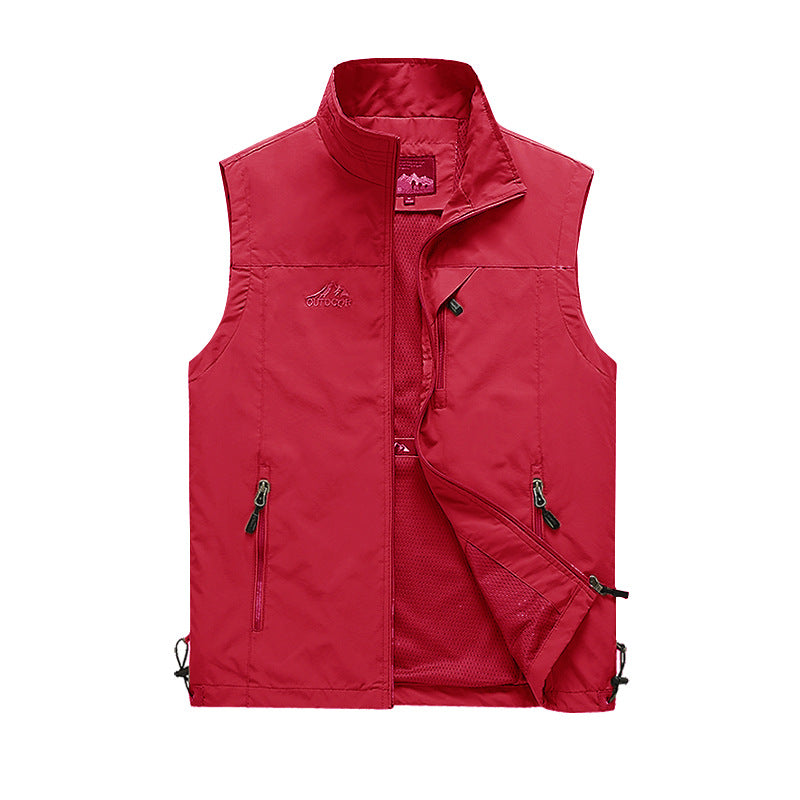 Vest With Many Pockets Autumn Male Casual Thick Multi Pocket Waistcoat