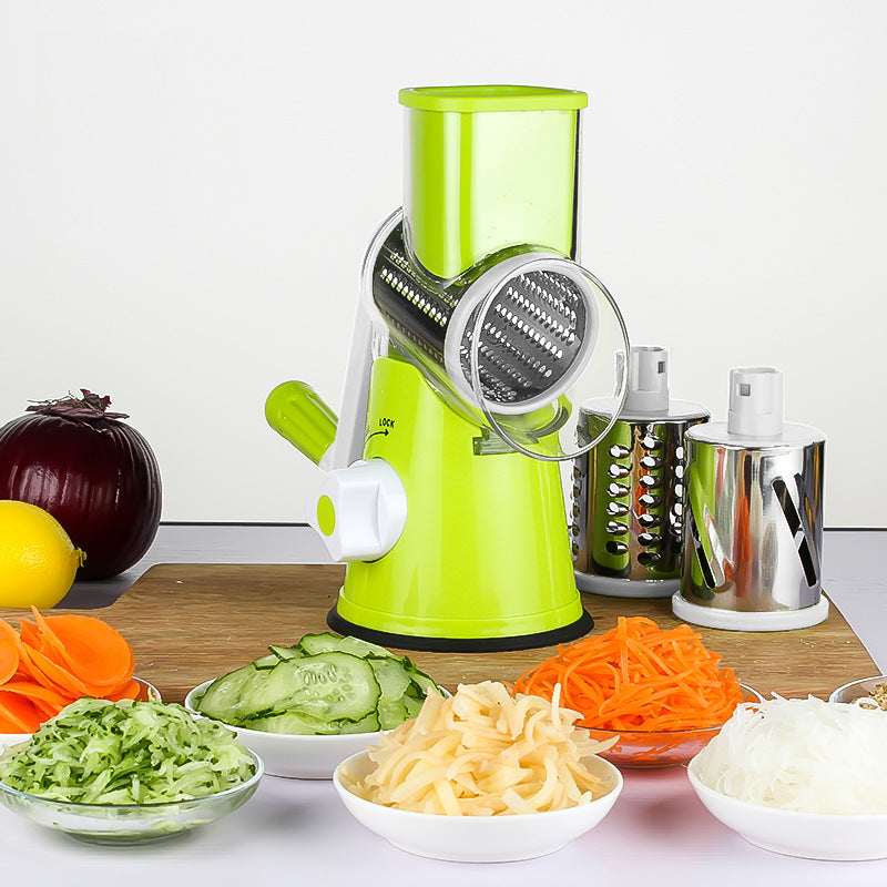 Kitchen Roller Tool Vegetable Cutter Round Slicer Potato Carrot Cheese Shredder