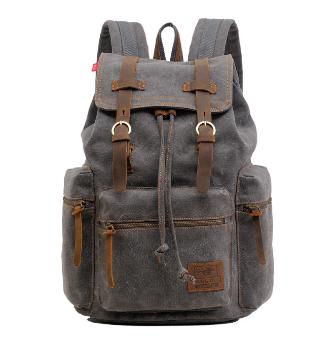 Men's backpack vintage canvas backpack