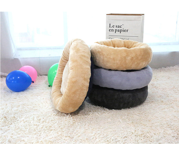 Pet Winter Deep Sleep Warm Round Nest Thick Plush Cat Nest