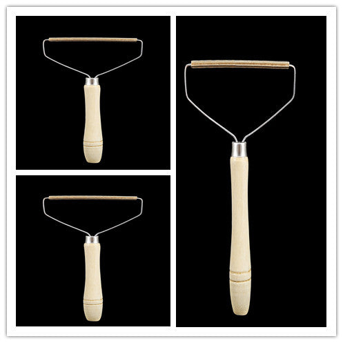 Pet Supplies Hair Remover - Manual Sweater Dry Cleaner with Wooden Handle - Minihomy