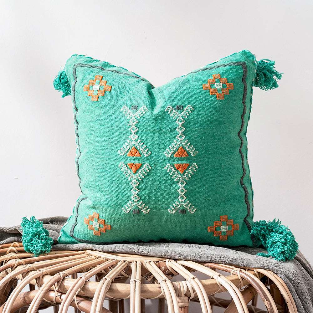 Imported Handmade Moroccan Pillow Cushion Bay Window Sofa Bed Cushion Bohemian Ins Style - Minihomy