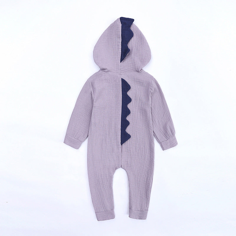 Dinosaur Design Hooded Baby Rompers - Minihomy