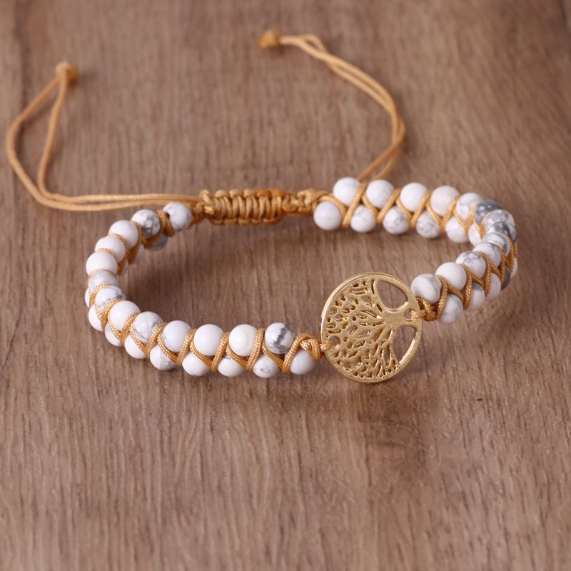 Natural Agate Beads Hand-woven Yoga Friendship Lover Bracelet - Minihomy