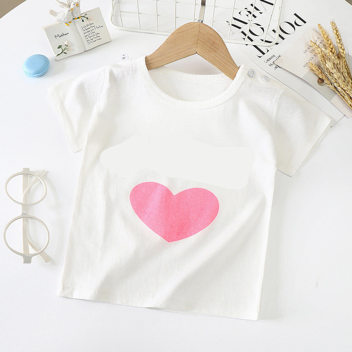 Children's Short-Sleeved T-Shirt - Cotton Baby Half-Sleeved Bottoming Shirt - Minihomy