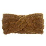 Acrylic Thick Wool Knitted Headband Diagonally Crossed Hair Accessories For Women