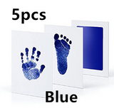 Non-toxic and wash-free baby ink watermarking oil fingerprints and footprints kit family souvenirs