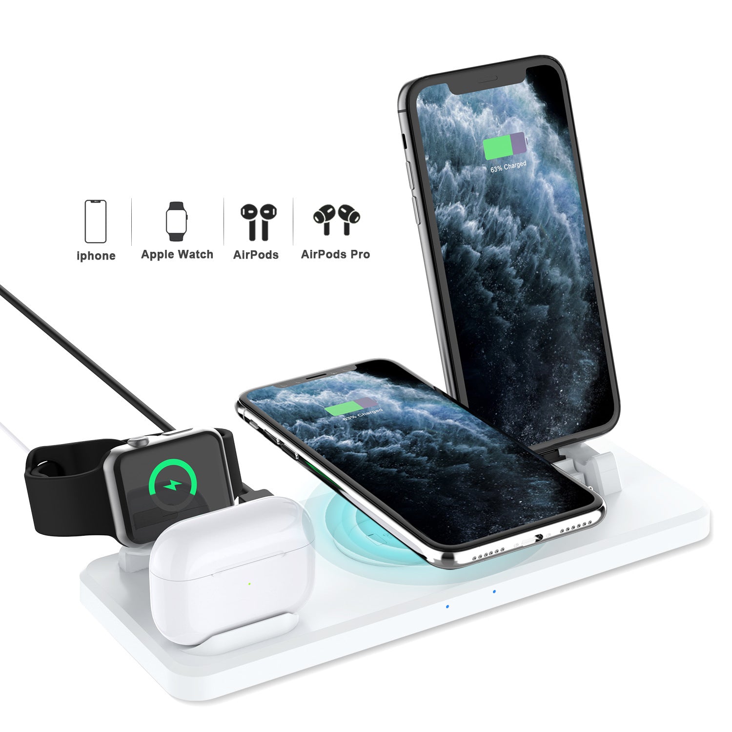 Wireless Charger Multifunctional Six-In-One All-In-One Bracket 15W