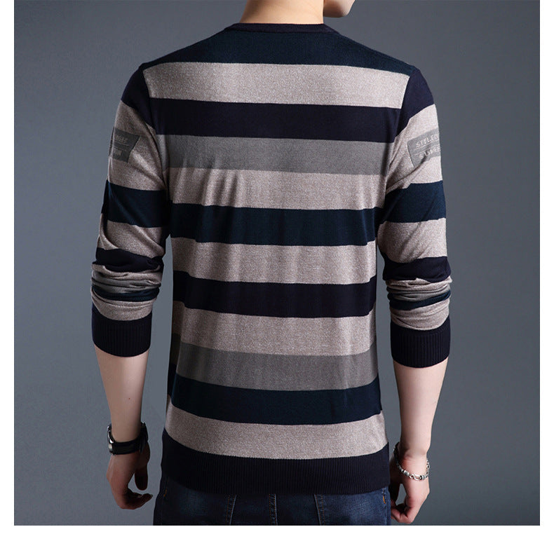 Men'S Long-Sleeved T-Shirts Men'S Bottoming Shirt Casual Round Neck - Minihomy