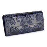 Long Three-fold  Women's Leather Wallet